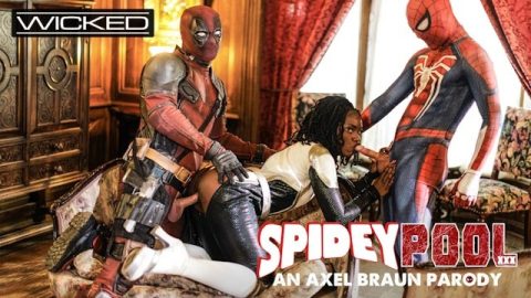 Wicked - Spideypool returns with Deadpool and Spiderman Fucking Monica Rambeau Hard